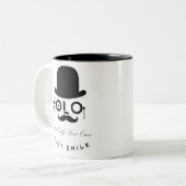 YOLO: Je leeft maar één keer - lach maar! Tweekleurige Koffiemok (Voorkant links)