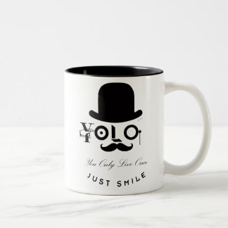 YOLO: Je leeft maar één keer - lach maar! Tweekleurige Koffiemok