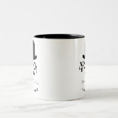 YOLO: Je leeft maar één keer - lach maar! Tweekleurige Koffiemok (Center)