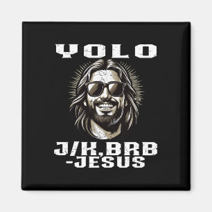Yolo Jk Brb Jezus Christenen Paasdag Grappig Resu Magneet