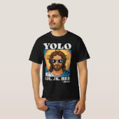 YOLO LOL JK BRB Jesus Grappig Pasen T-shirt (Voorkant volledig)