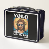 YOLO LOL JK BRB Jezus Grappig Pasen (Voorkant)