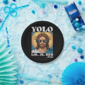 YOLO LOL JK BRB Jezus Grappig Pasen Papieren Bordje (Feest)