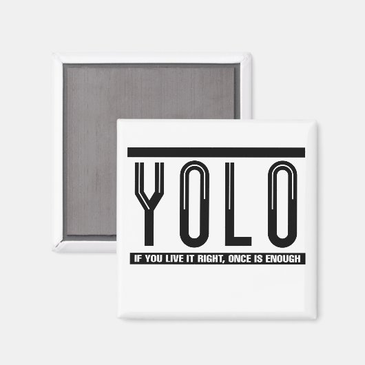 YOLO MAGNEET (Voorkant / Achterkant)