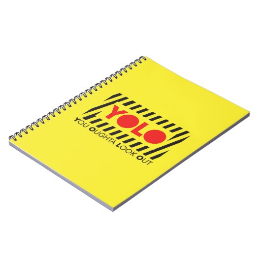 YOLO met rode waarschuwing Notitieboek (Linkerzijde)