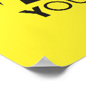 YOLO met rode waarschuwing Poster (Hoek)