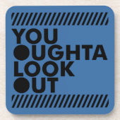 YOLO met voorzichtigheid Drankjes Onderzetter (Voorkant)