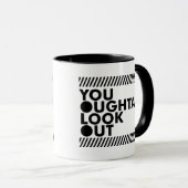 YOLO met voorzichtigheid Mok (Voorkant rechts)