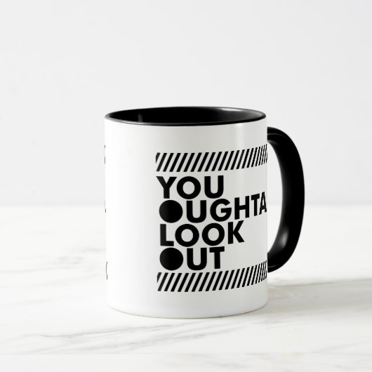 YOLO met voorzichtigheid Mok (Voorkant rechts)