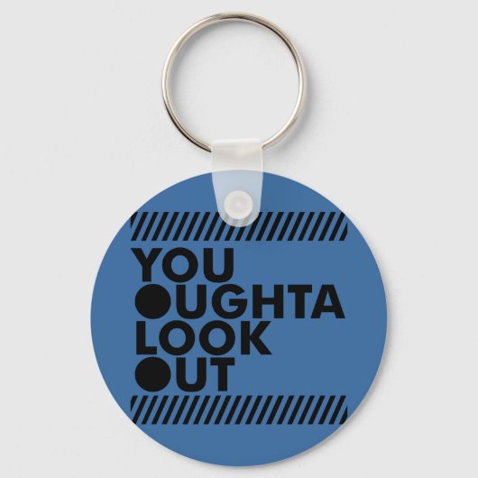 YOLO met voorzichtigheid Sleutelhanger (Voorkant)