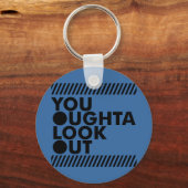 YOLO met voorzichtigheid Sleutelhanger (Voorkant)