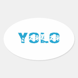 YOLO OVALE STICKER