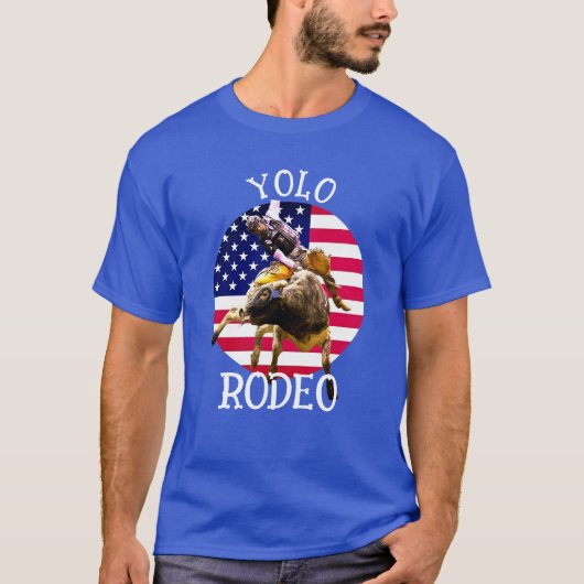 YOLO Rodeo Bullriding T-shirt (Voorkant)
