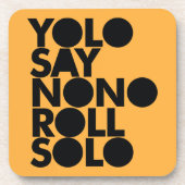 YOLO Roll Solo gevuld Bier Onderzetter (Voorkant)