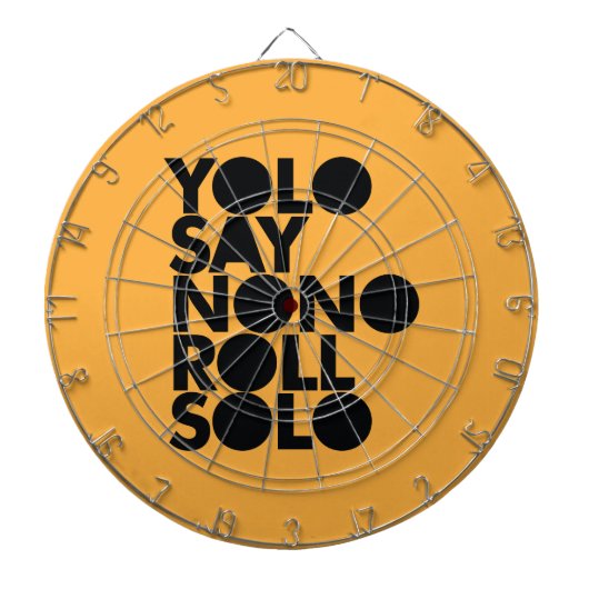 YOLO Roll Solo gevuld Dartbord (Voorkant)