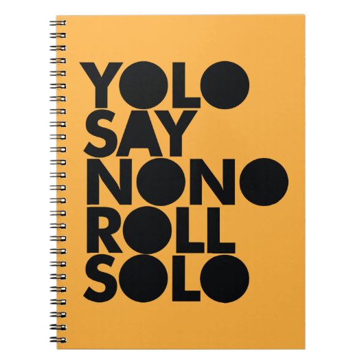 YOLO Roll Solo gevuld Notitieboek (Voorkant)