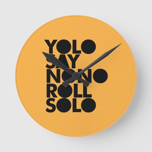 YOLO Roll Solo gevuld Ronde Klok (Voorkant)