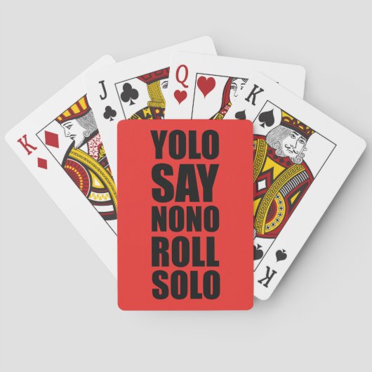 YOLO Roll Solo Pokerkaarten (Achterkant)