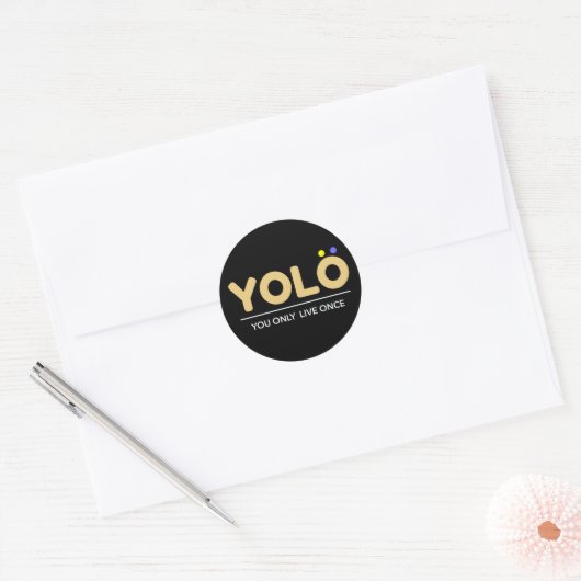 YOLO RONDE STICKER (Envelop)