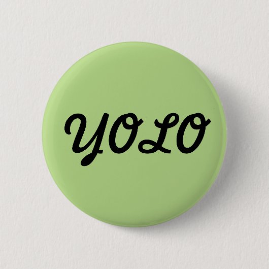 YOLO-toets Ronde Button 5,7 Cm (Voorkant)