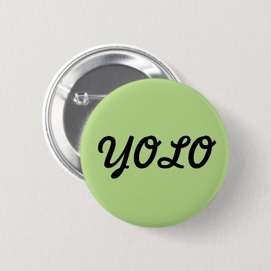 YOLO-toets Ronde Button 5,7 Cm (Voorkant /achterkant)