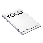 YOLO u leeft slechts één keer per laptop Notitieboek (Rechterzijde)