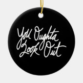 YOLO van Liefde Keramisch Ornament (Voorkant)