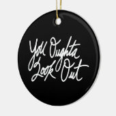 YOLO van Liefde Keramisch Ornament (Links)