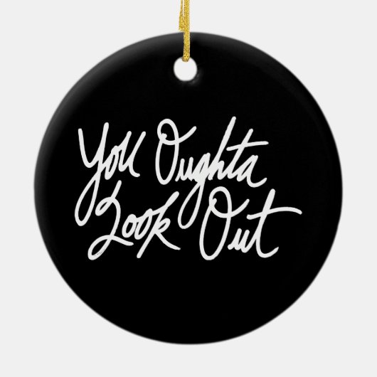 YOLO van Liefde Keramisch Ornament (Achterkant)