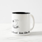 Yololli! Tweekleurige Koffiemok (Voorkant rechts)