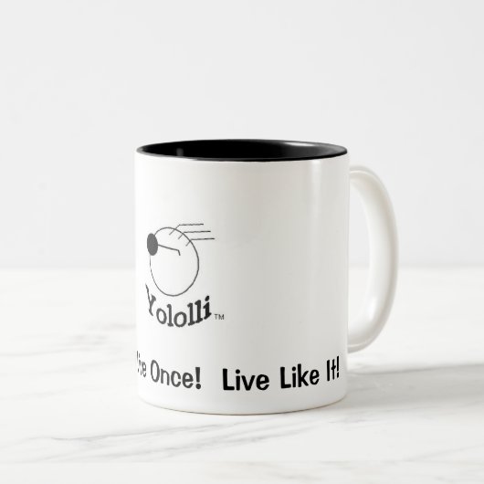 Yololli! Tweekleurige Koffiemok (Voorkant rechts)