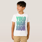 YOLOWARRIOR - Purquoise Letters T-shirt (Voorkant volledig)
