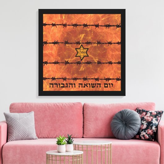 Yom HaShoah Canvas Afdruk (Insitu (Woonkamer))