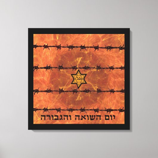 Yom HaShoah Canvas Afdruk (Voorkant)