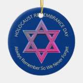 YOM HASHOAH Holocaust Herdenking Keramisch Ornament (Voorkant)