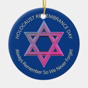 YOM HASHOAH Holocaust Herdenking Keramisch Ornament
