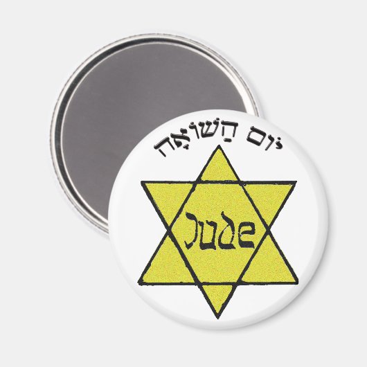 Yom Hashoah Magneet (Voorkant / Achterkant)