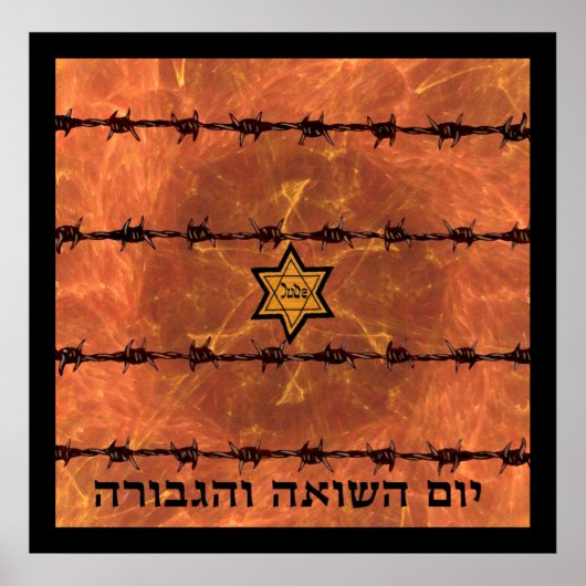 Yom Hashoah Poster (Voorkant)