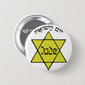 Yom Hashoah Ronde Button 5,7 Cm (Voorkant /achterkant)
