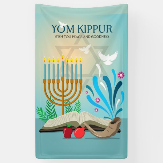 Yom Kippur Banner (Verticaal)