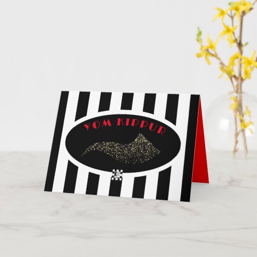Yom Kippur Blessings Kaart (Gele Bloem)