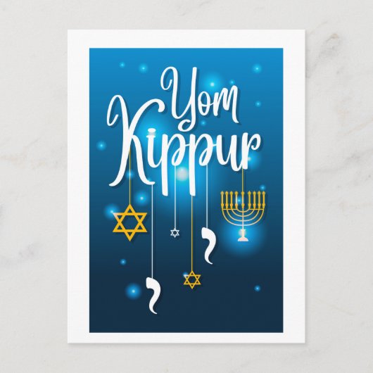 Yom Kippur Briefkaart (Voorkant)