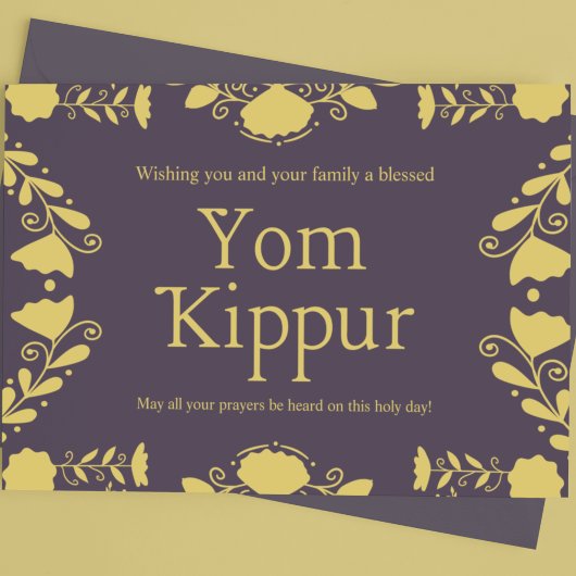Yom Kippur Briefkaart