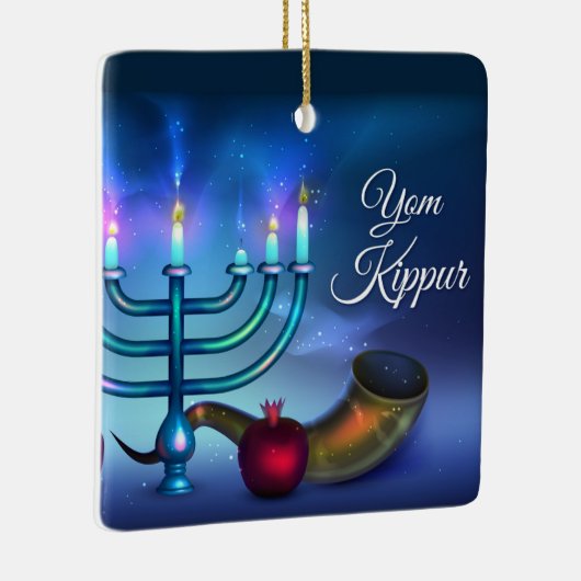Yom Kippur Ceramic Ornament (Rechts)