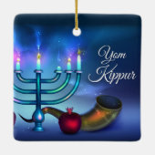 Yom Kippur Ceramic Ornament (Achterkant)