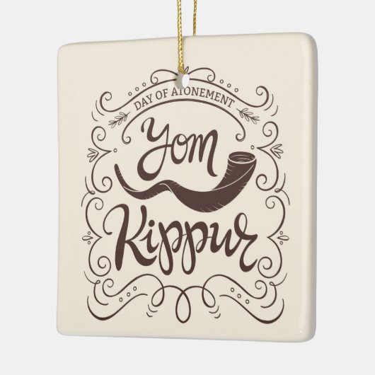 Yom Kippur Ceramic Ornament (Links)