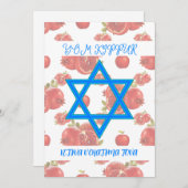 Yom Kippur Day Ketiva V'Chatima Tova Feestdagenkaart (Voorkant / Achterkant)