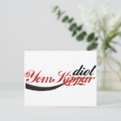 Yom Kippur Diet Briefkaart (Staand voorkant)