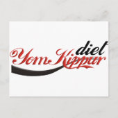 Yom Kippur Diet Briefkaart (Voorkant)