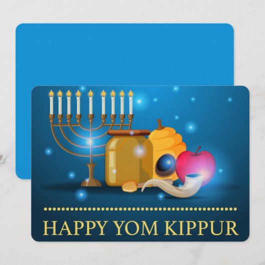 Yom Kippur Feestdagenkaart (Voorkant / Achterkant)